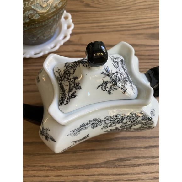 Rare Vintage Early 20th Century Antique Dechang Ceramics Chinese Teapot Rooster - Picture 3 of 7